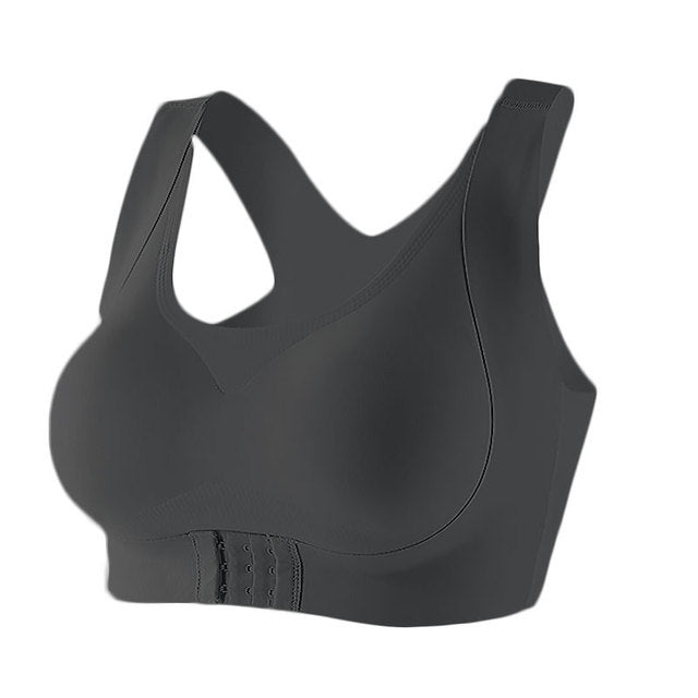 Seamless Front Buckle Support Bra