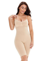 Women Seamless Full Body Bodysuit with Straps