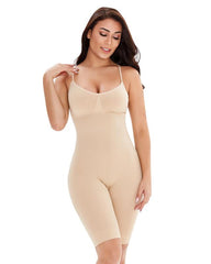 Women Seamless Full Body Bodysuit with Straps