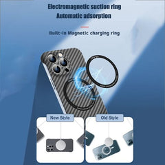 New Carbon Fiber Magnetic Drop Case For iPhone
