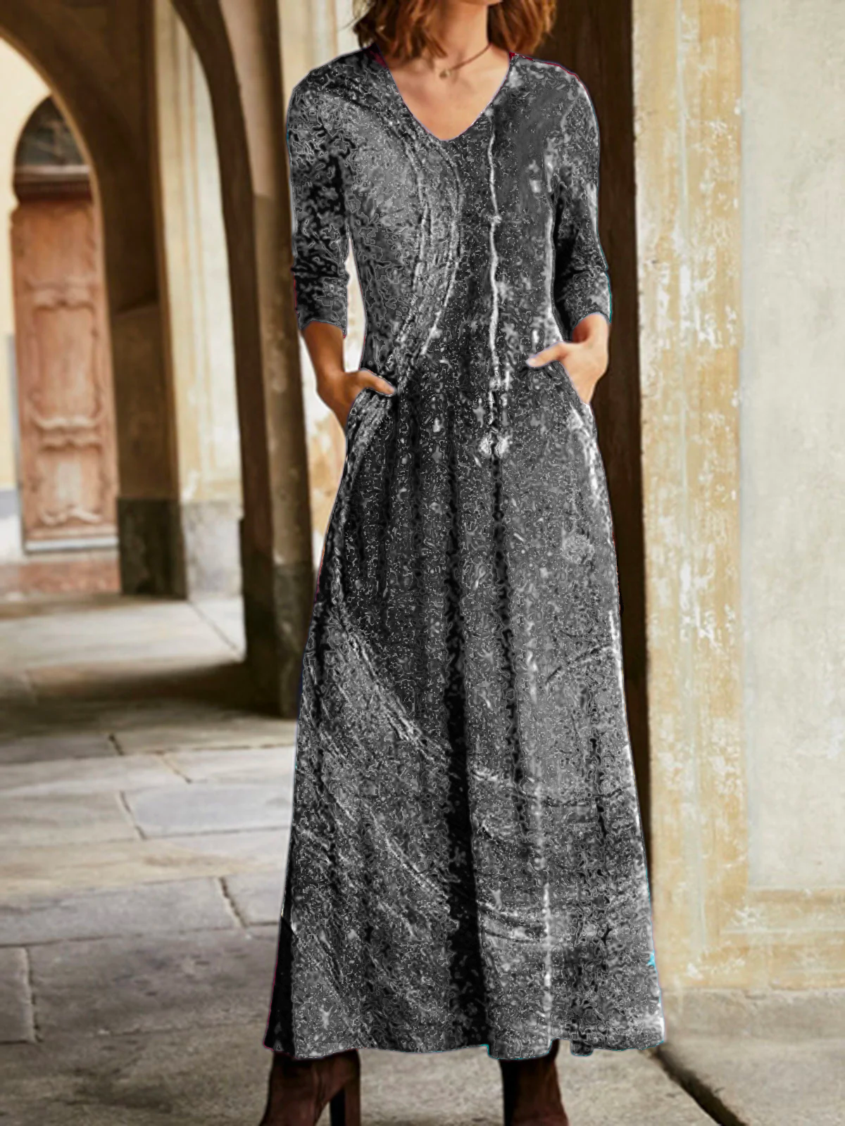 Plus size Printed Casual Dresses