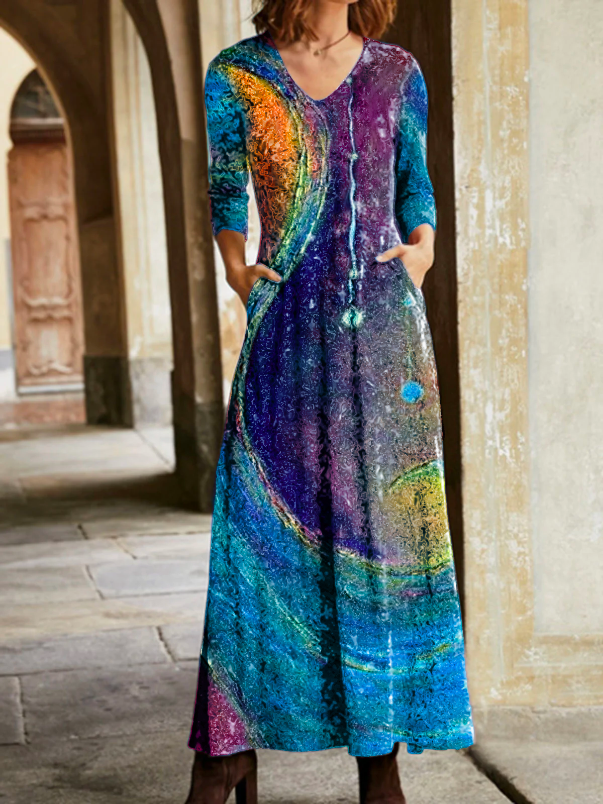 Plus size Printed Casual Dresses