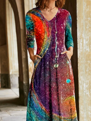 Plus size Printed Casual Dresses