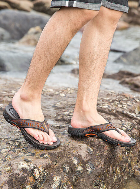 Mens Sport Flip Flops Comfort Arch Support Sandals