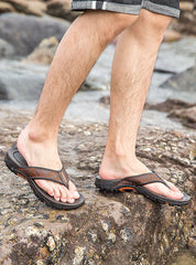 Mens Sport Flip Flops Comfort Arch Support Sandals