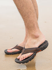 Mens Sport Flip Flops Comfort Arch Support Sandals