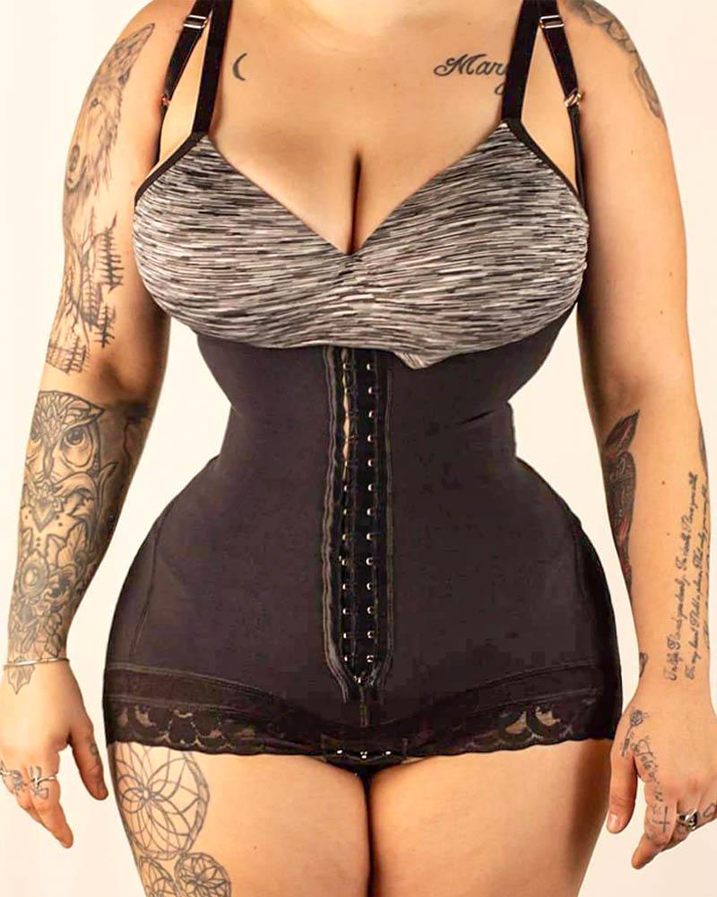 Women Shapewear HOOK AND EYE CLOSURE  Bodysuit