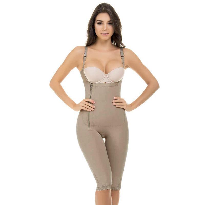 Abdominal Control Corset Open Bust Bodysuit