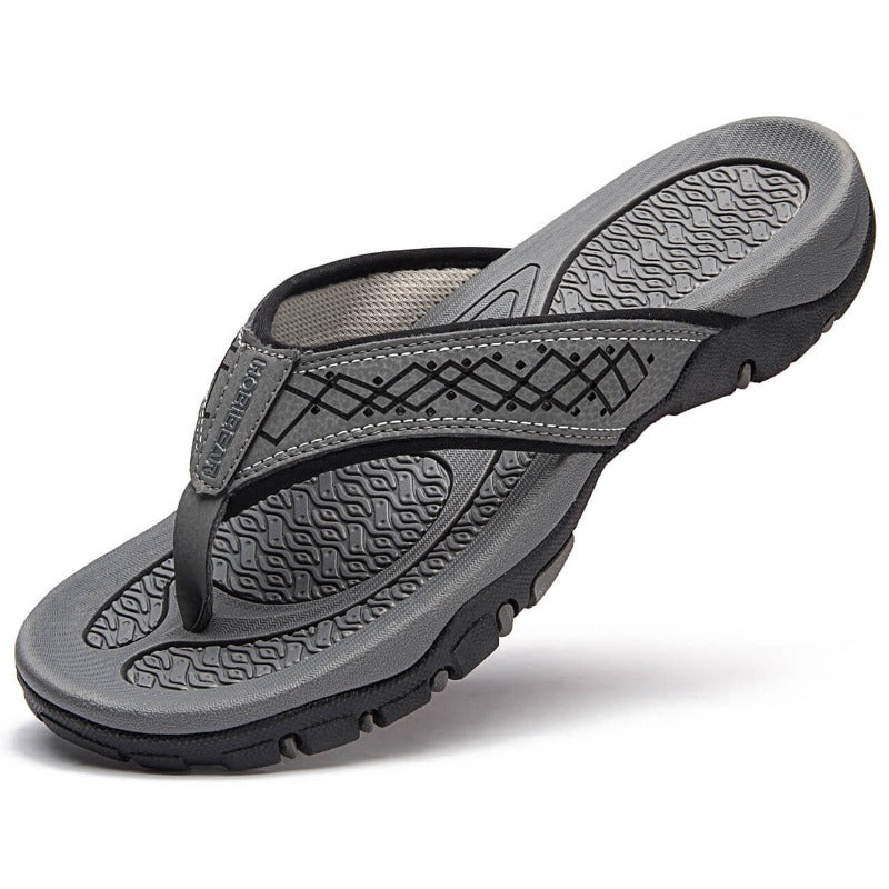 Mens Sport Flip Flops Comfort Arch Support Sandals