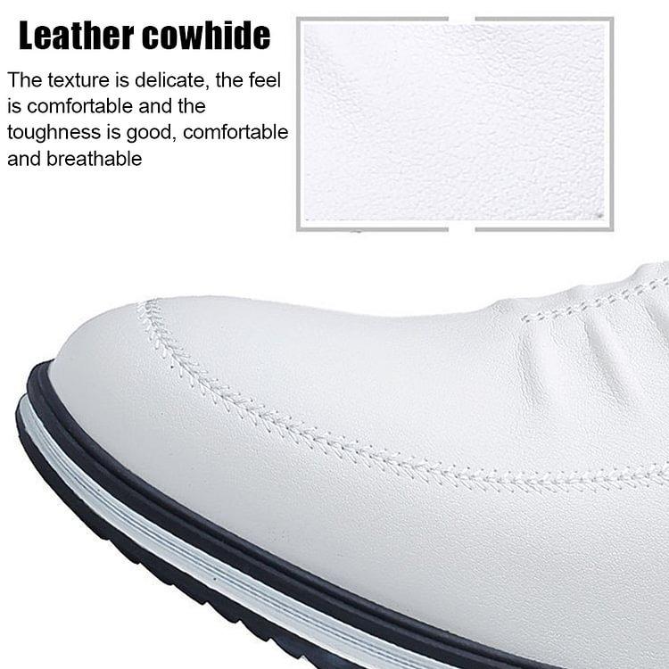 🔥Clearance Sale Alert:  Men Casual Fashion Leather Shoes - Black, White / US Men Size 10.5-11