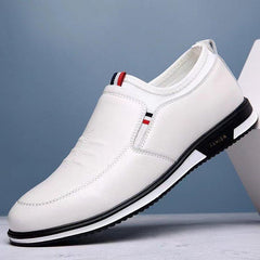 🔥Clearance Sale Alert:  Men Casual Fashion Leather Shoes - Black, White / US Men Size 10.5-11
