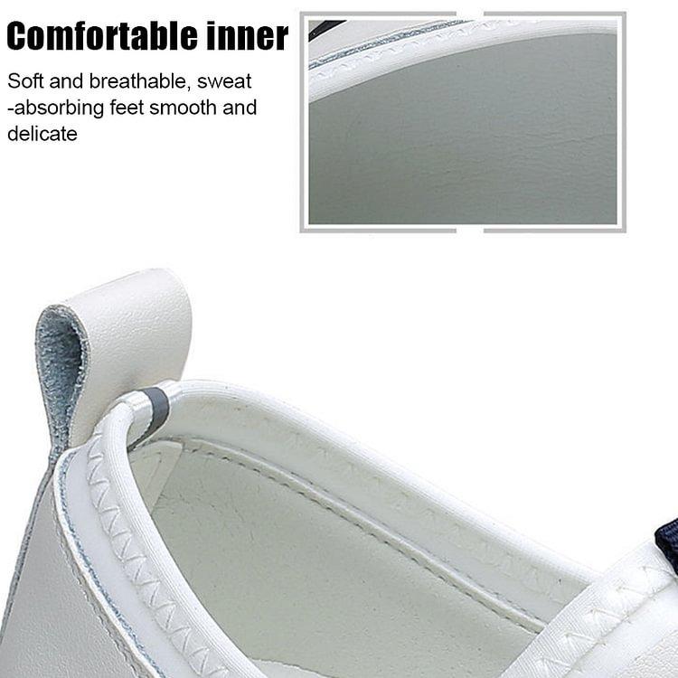 🔥Clearance Sale Alert:  Men Casual Fashion Leather Shoes - Black, White / US Men Size 10.5-11