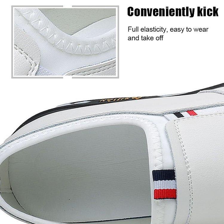 🔥Clearance Sale Alert:  Men Casual Fashion Leather Shoes - Black, White / US Men Size 10.5-11