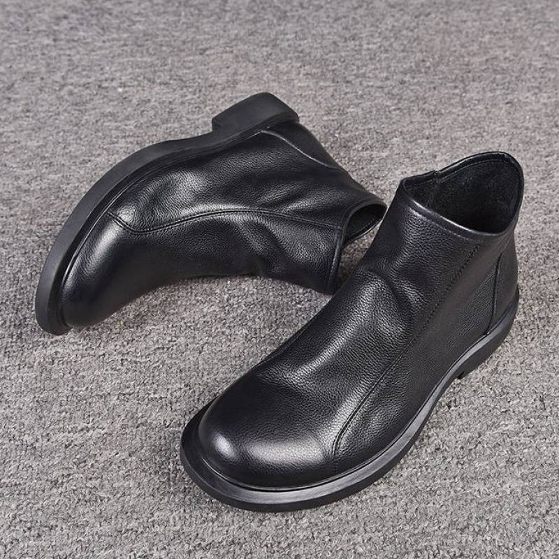 Slip-On Men'S Leather Boots