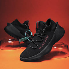 Men'S And Women'S Flying Knitted Breathable Light Jogging Shoes