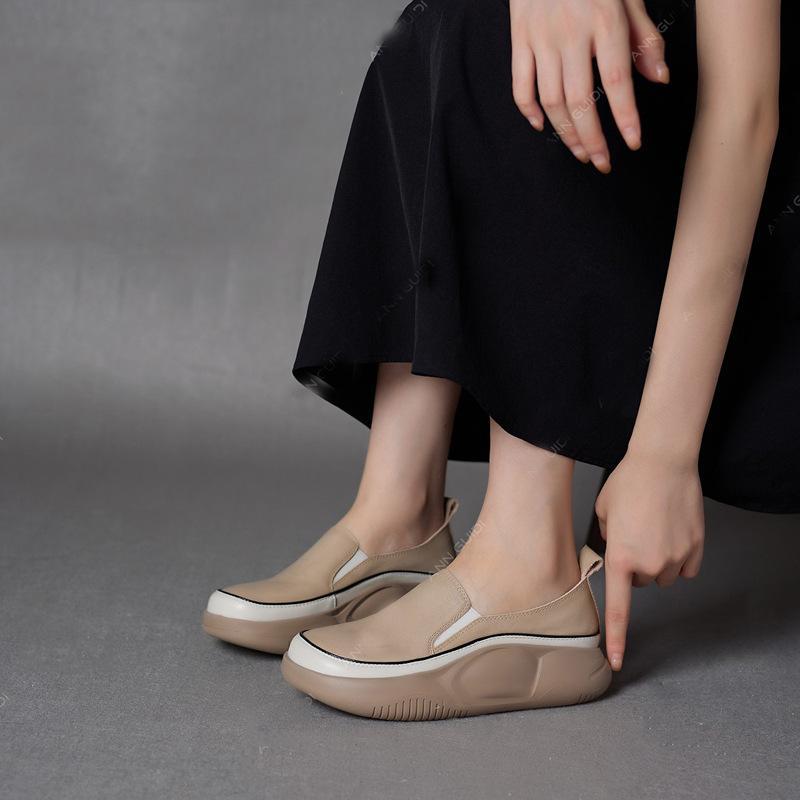 🔥Clearance Sale Alert:  Women Thick Sole Shoes - Apricot, Green, White / US Size: 4.5-8