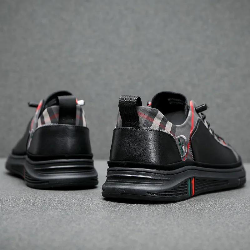 Plaid Men'S Lace-Up Shoes