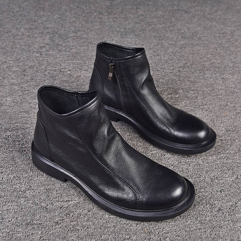 Slip-On Men'S Leather Boots