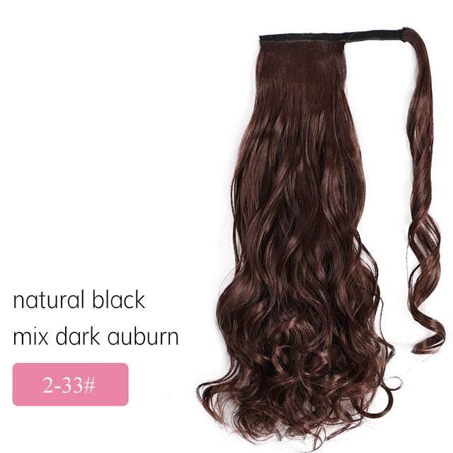 Long Silky Straight Clip In Synthetic Wig