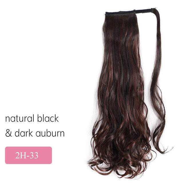 Long Silky Straight Clip In Synthetic Wig