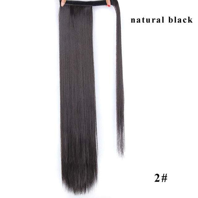 Long Silky Straight Clip In Synthetic Wig