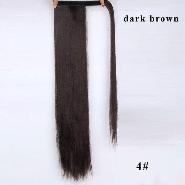 Long Silky Straight Clip In Synthetic Wig