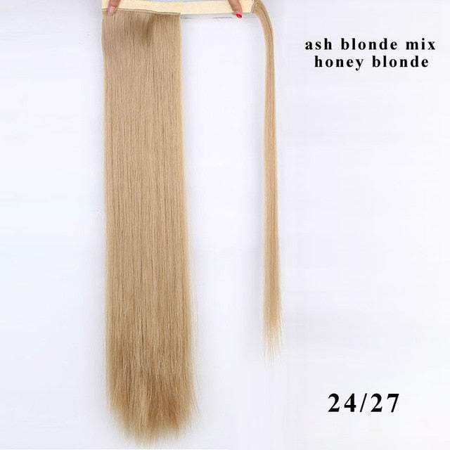 Long Silky Straight Clip In Synthetic Wig