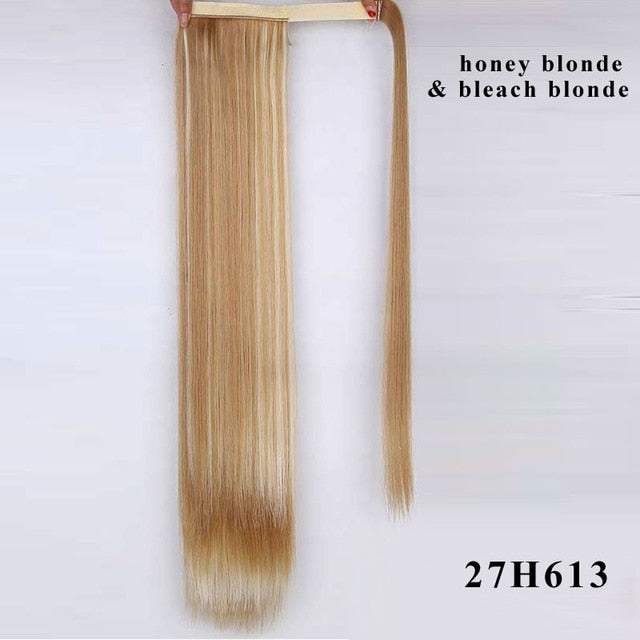 Long Silky Straight Clip In Synthetic Wig