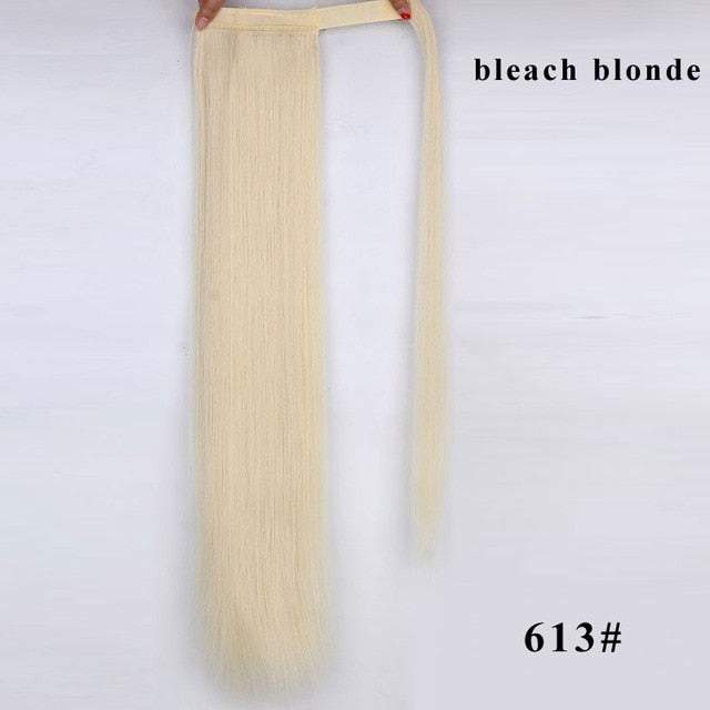 Long Silky Straight Clip In Synthetic Wig