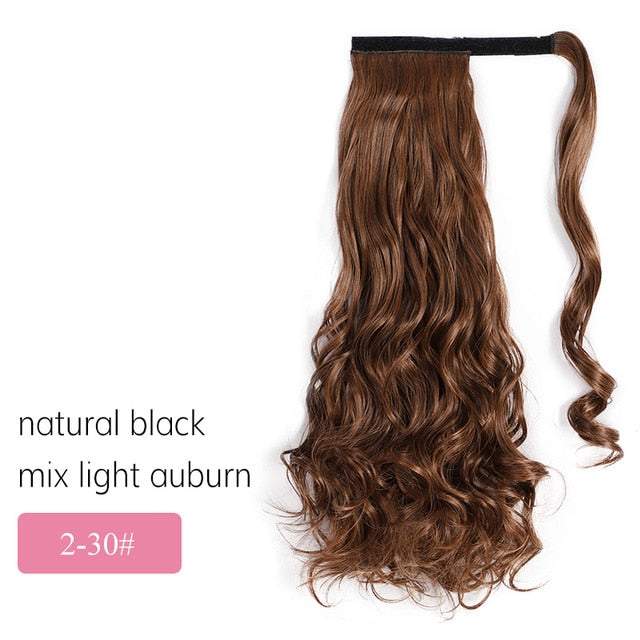 Long Silky Straight Clip In Synthetic Wig