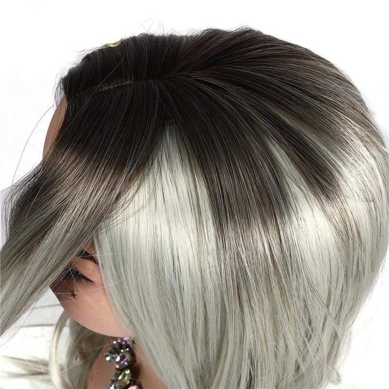 Trendy Glueless Long Wave Synthetic Heat Resistant Fiber Wigs For Women