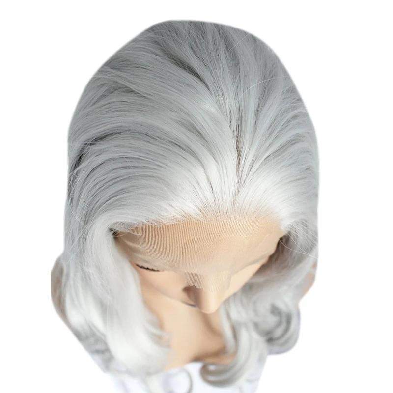 High Temperature Fiber Natural Synthetic Lace Wig