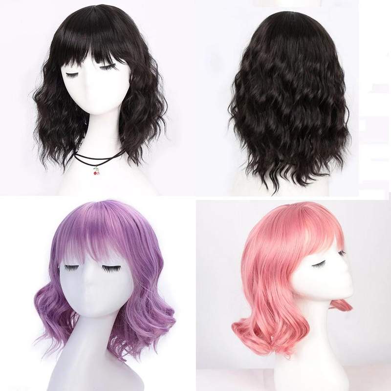 Synthetic Short Wigs With Cosplay Wigs