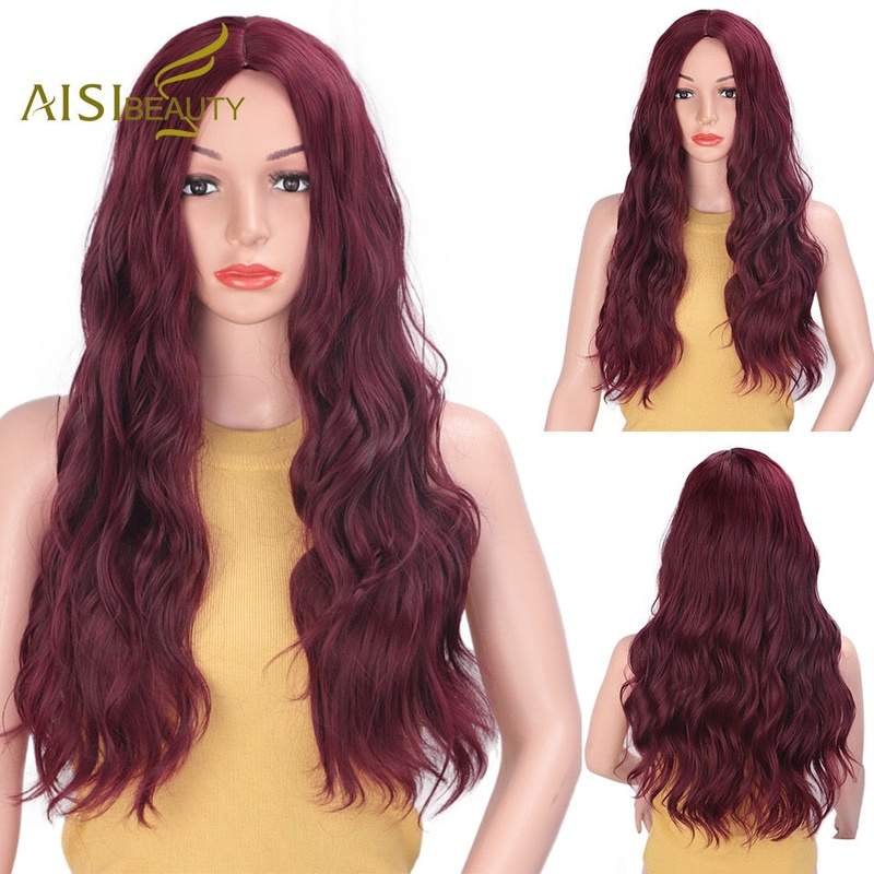 Synthetic Long Wavy Natural Wigs