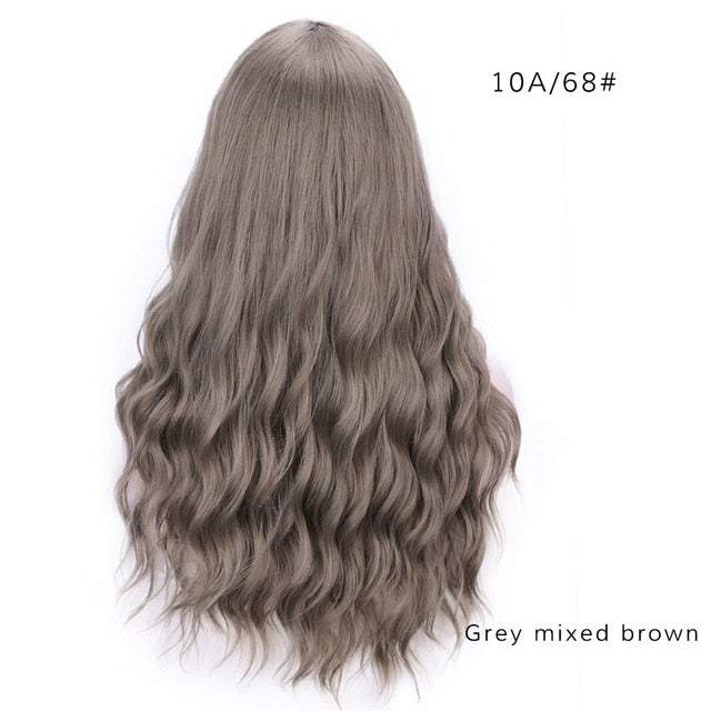 Synthetic Long Wavy Natural Wigs