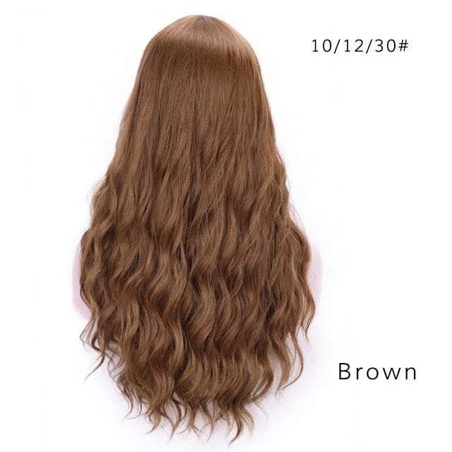 Synthetic Long Wavy Natural Wigs