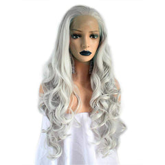 High Temperature Fiber Natural Synthetic Lace Wig