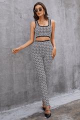 Tansy Crop Top Pants Set