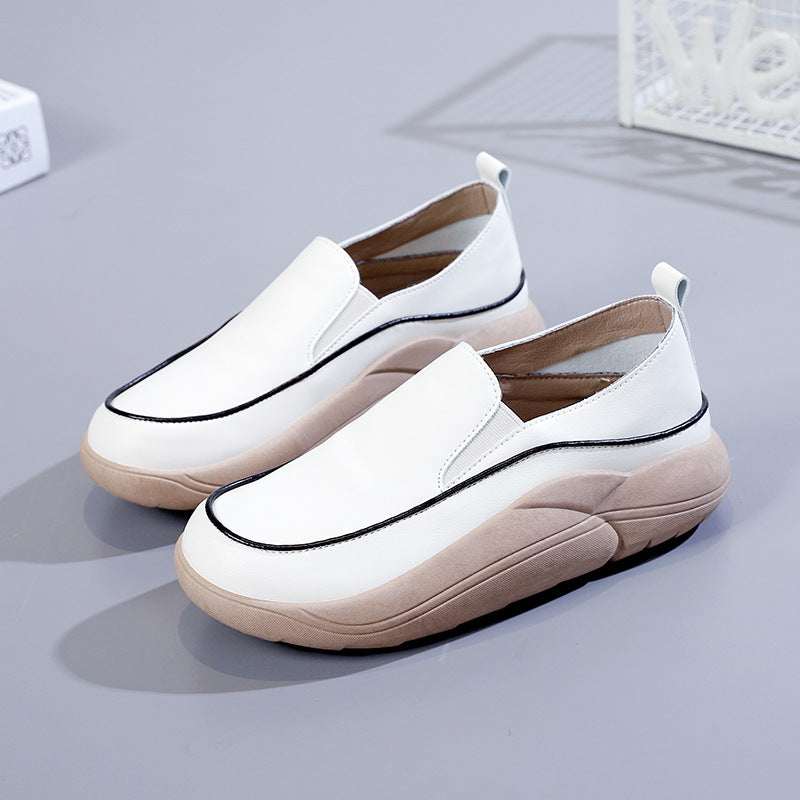🔥Clearance Sale Alert:  Women Thick Sole Shoes - Apricot, Green, White / US Size: 4.5-8