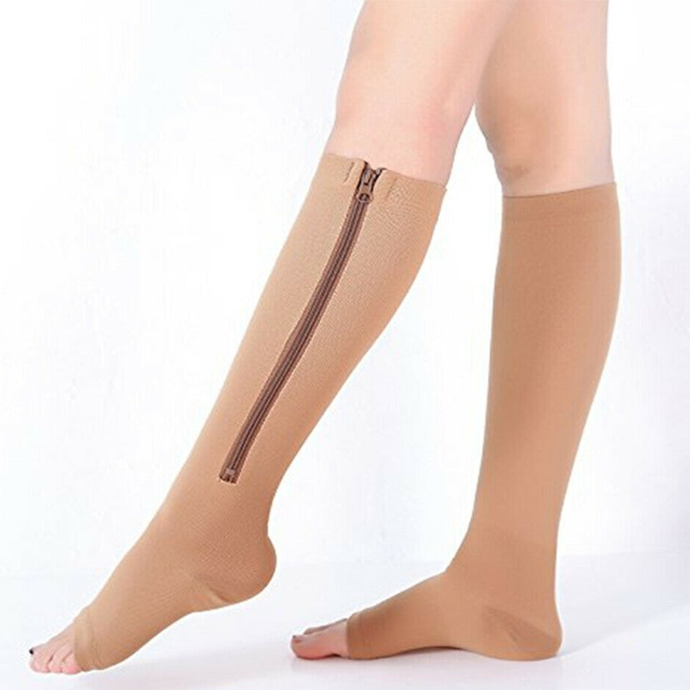 TC- ZipUp Calf Trim Compression Socks (2 pairs)