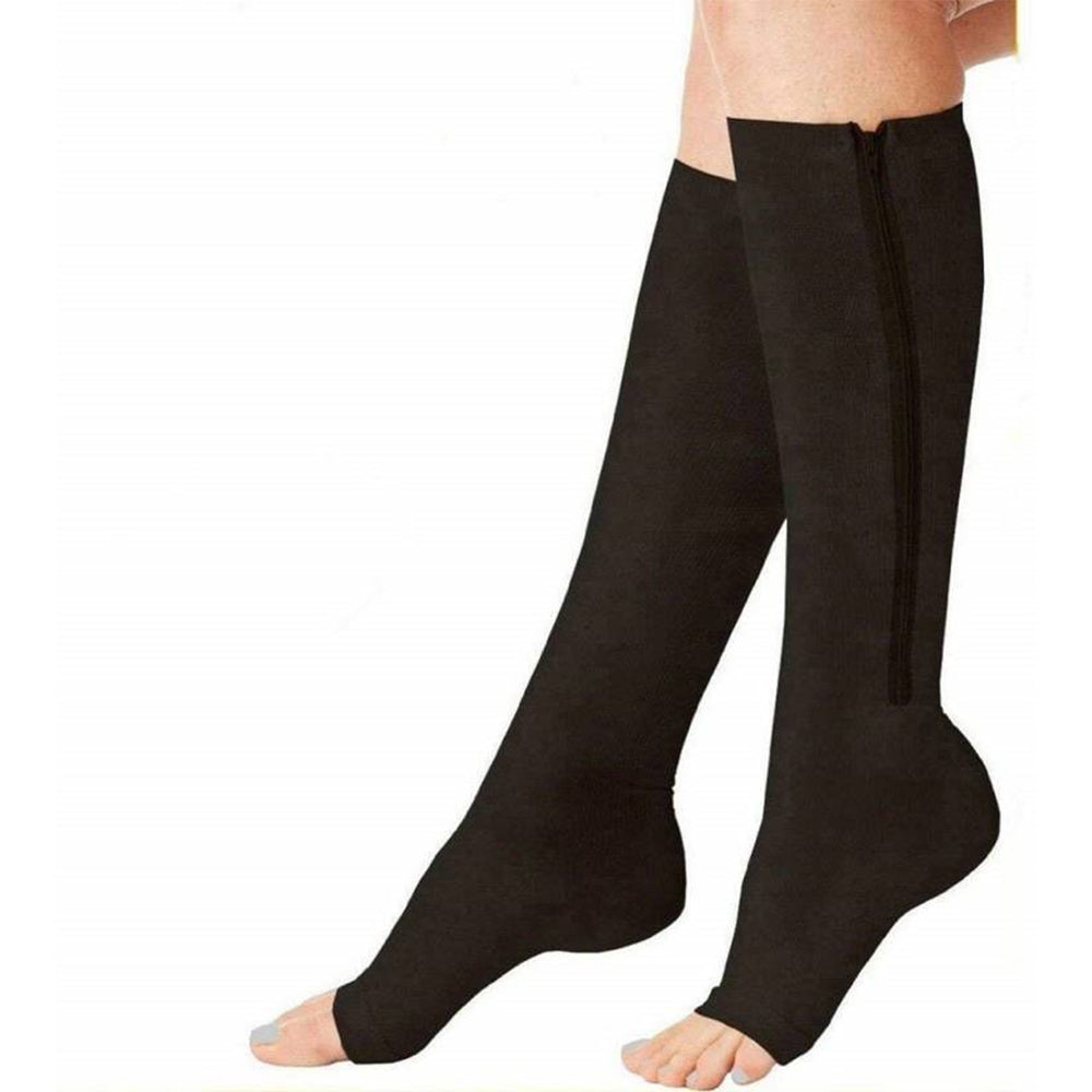 TC- ZipUp Calf Trim Compression Socks (2 pairs)