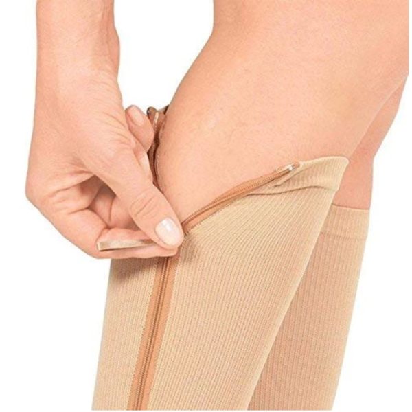 TC- ZipUp Calf Trim Compression Socks (2 pairs)
